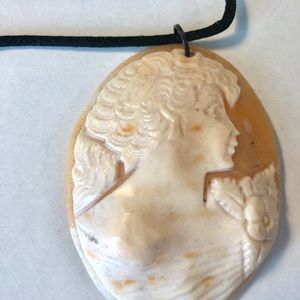 Handmade Necklace Italian Cameo.